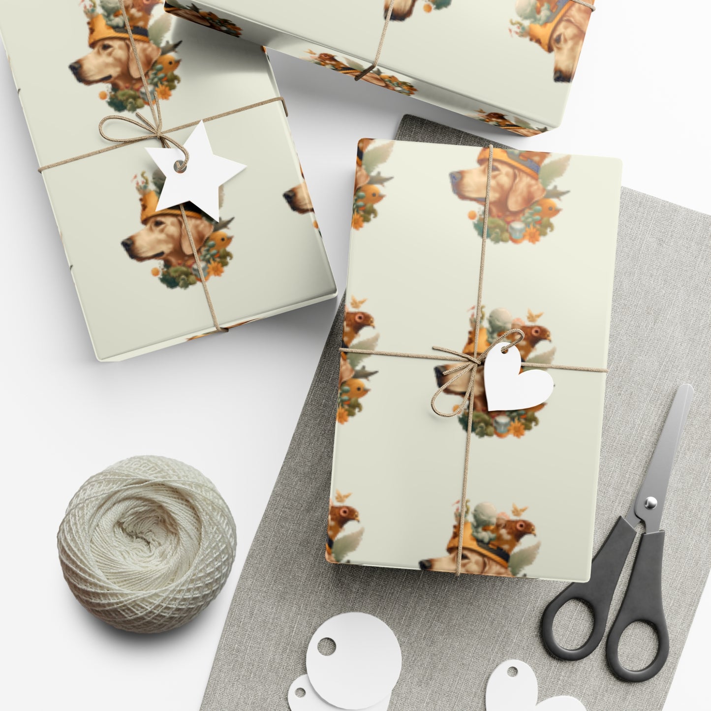 Golden Wizard Gift Wrap Paper