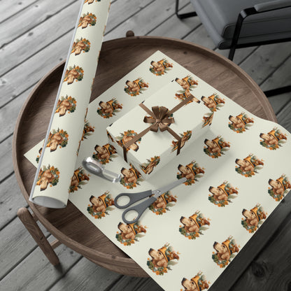 Golden Wizard Gift Wrap Paper