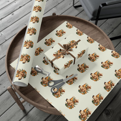 Golden Wizard Gift Wrap Paper