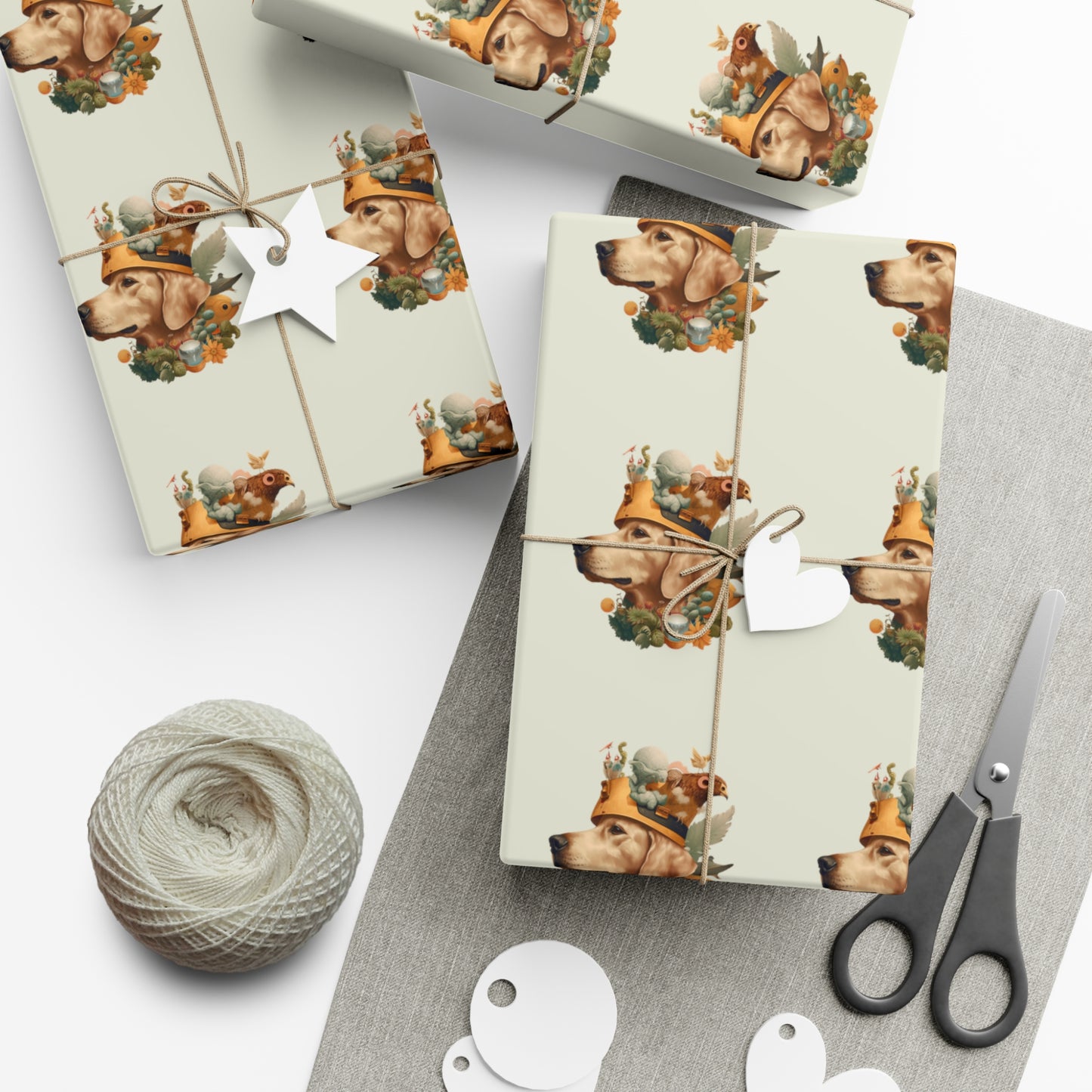 Golden Wizard Gift Wrap Paper