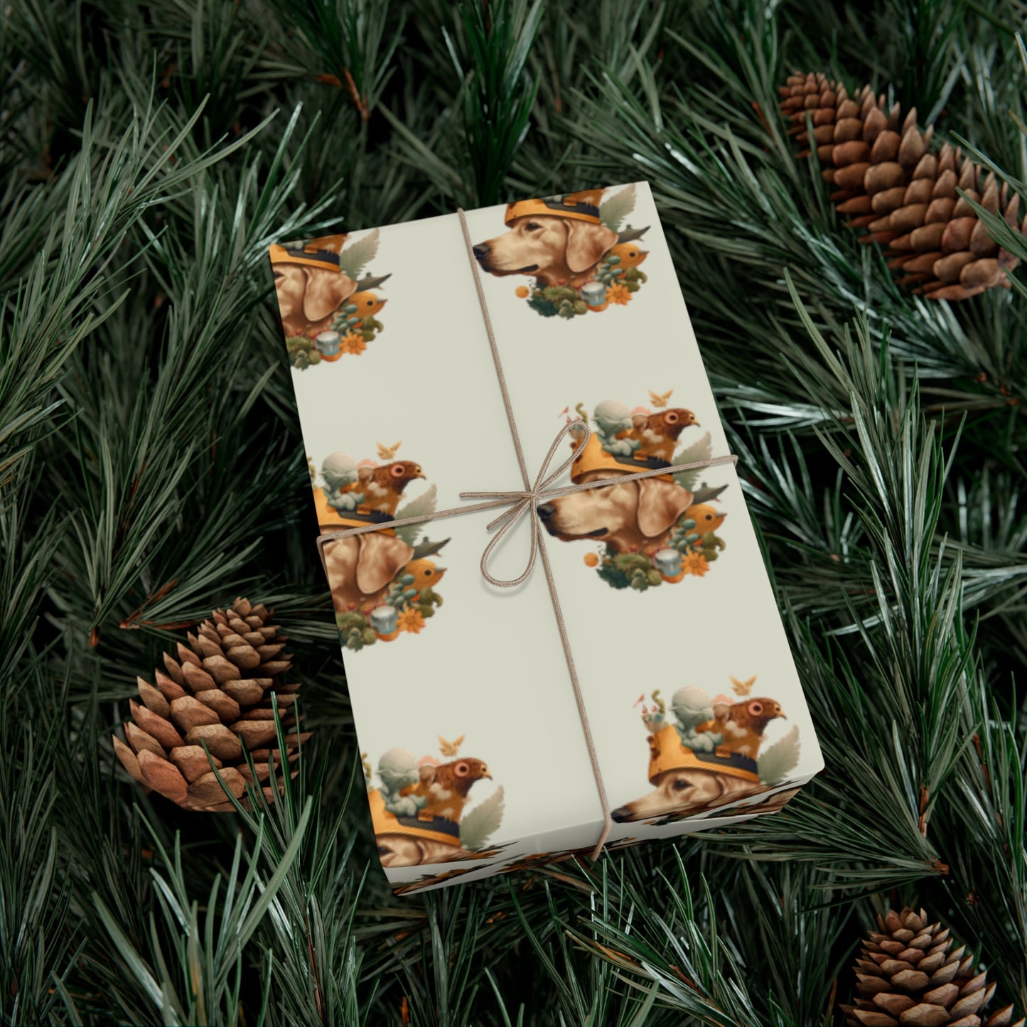 Golden Wizard Gift Wrap Paper