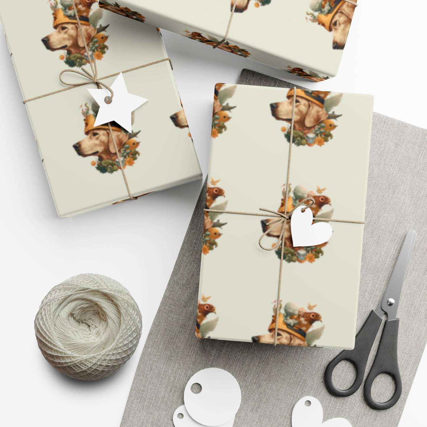 Golden Wizard Gift Wrap Paper