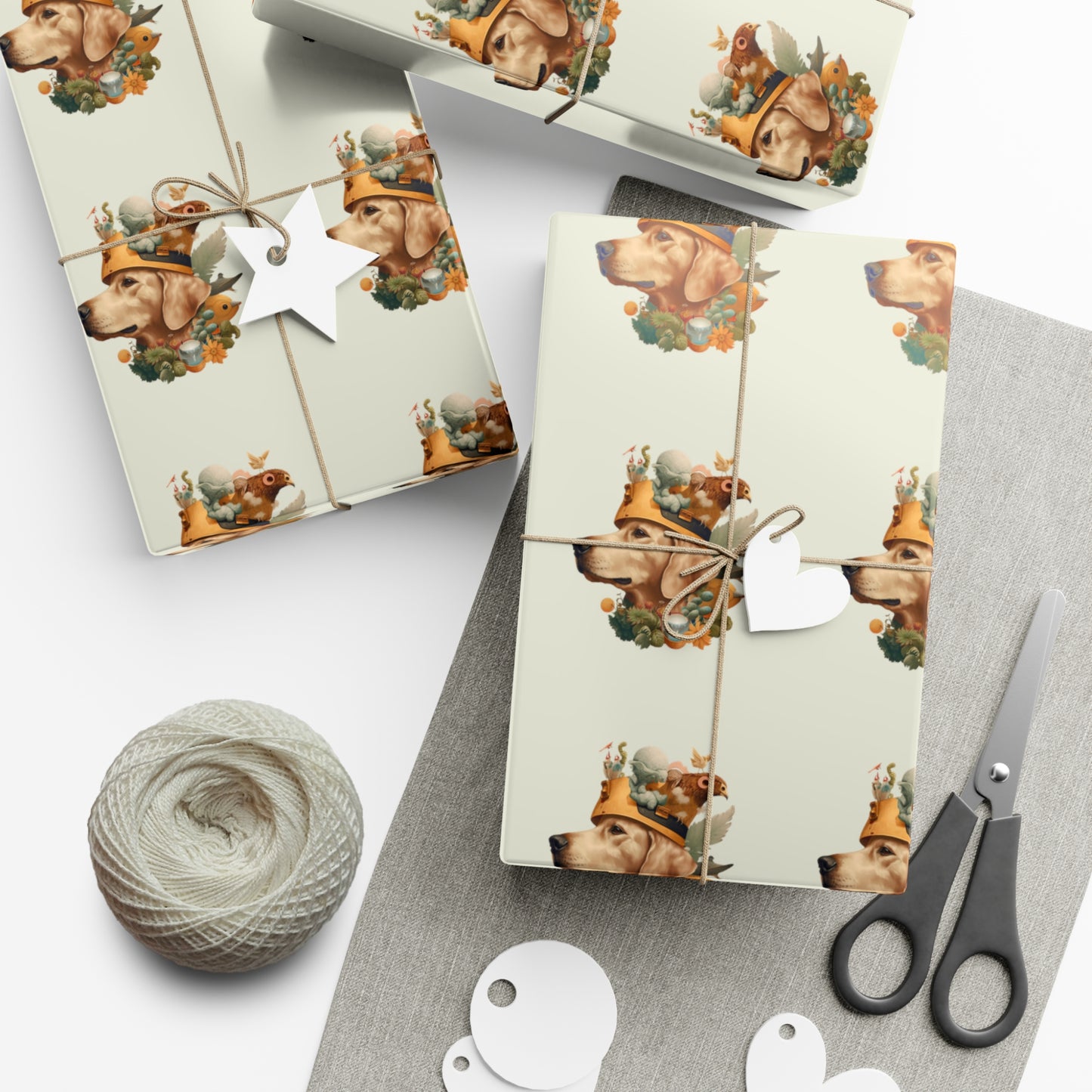 Golden Wizard Gift Wrap Paper