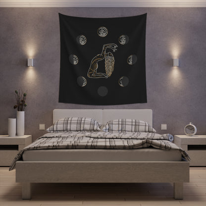 Diosa Luna Phases Wall Tapestry