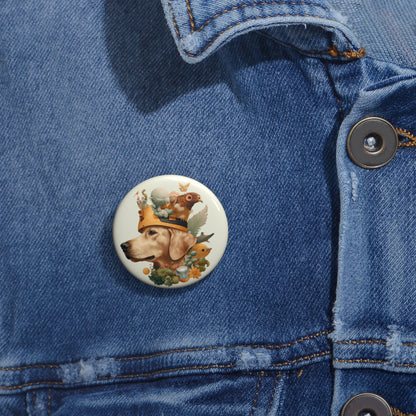 Golden Wizard Pin Button