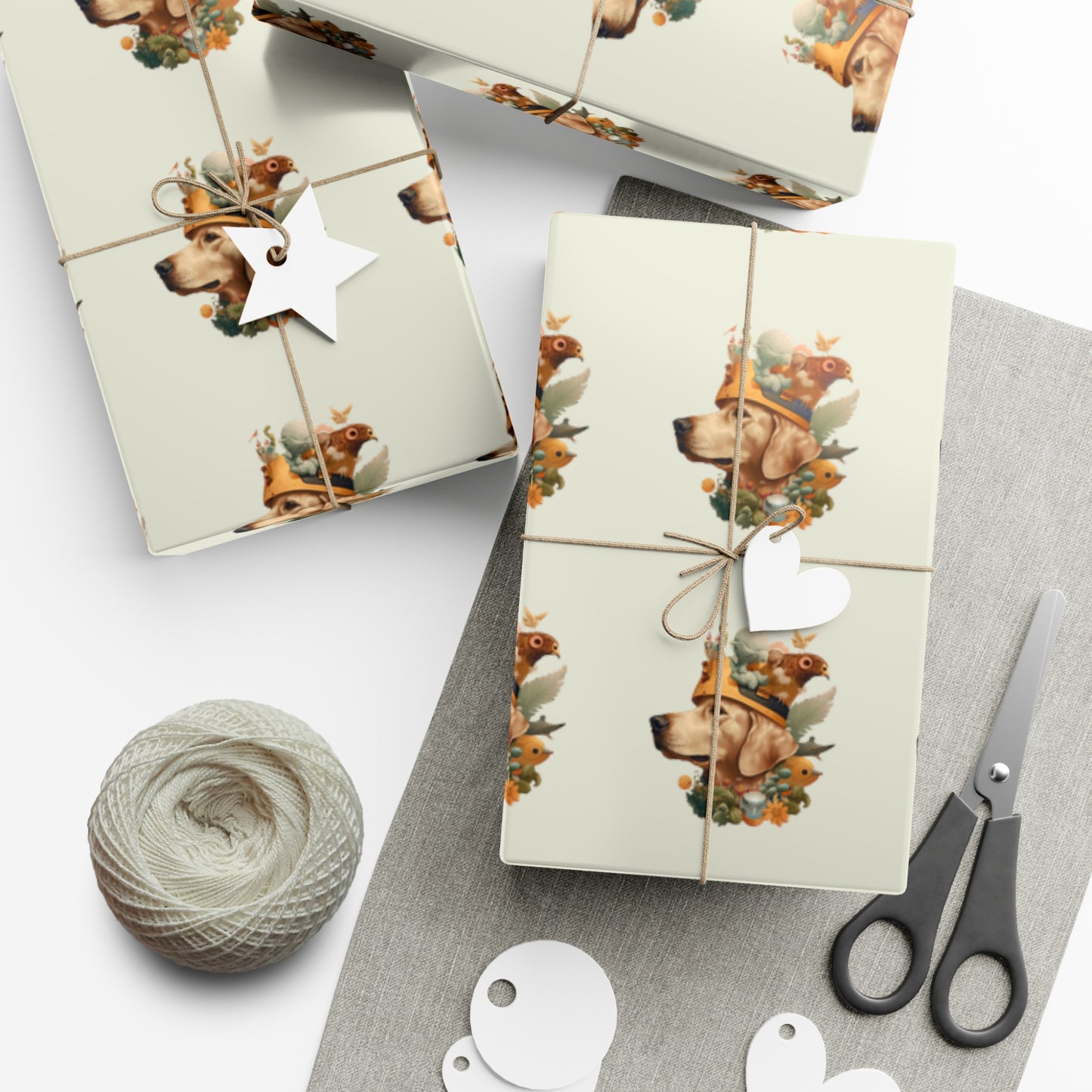 Golden Wizard Gift Wrap Paper