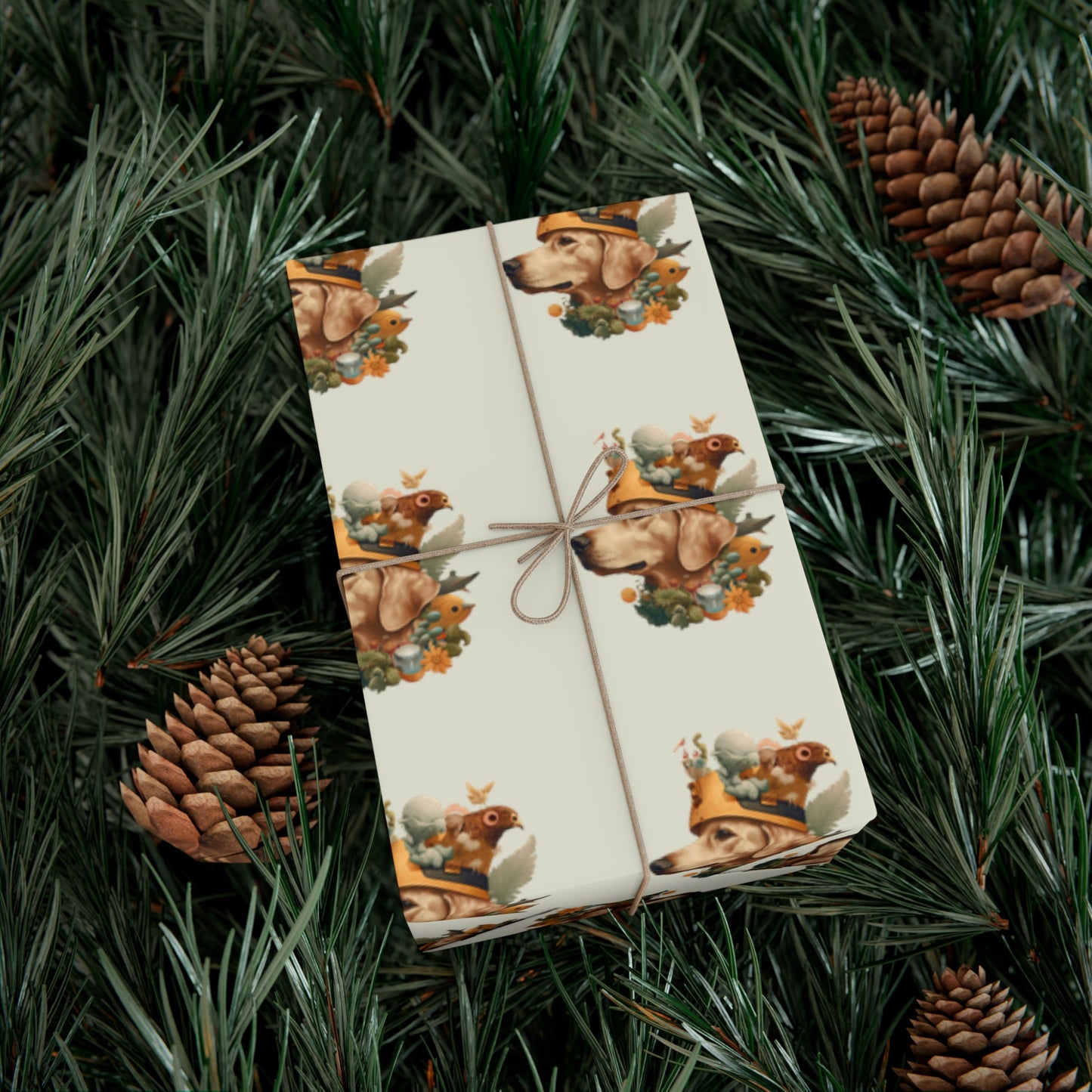 Golden Wizard Gift Wrap Paper