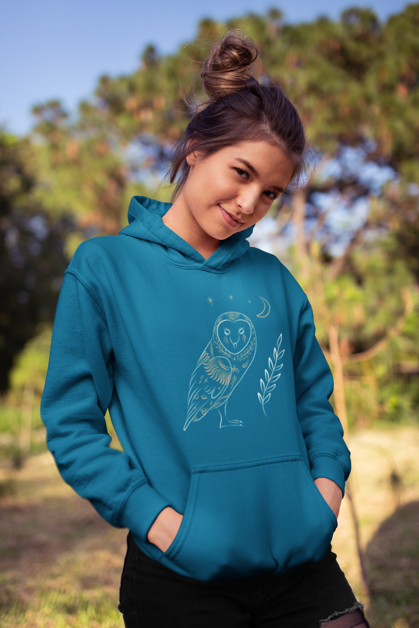 Clairvoyance Owl Unisex Heavy Blend™ Hooded Sweatshirt